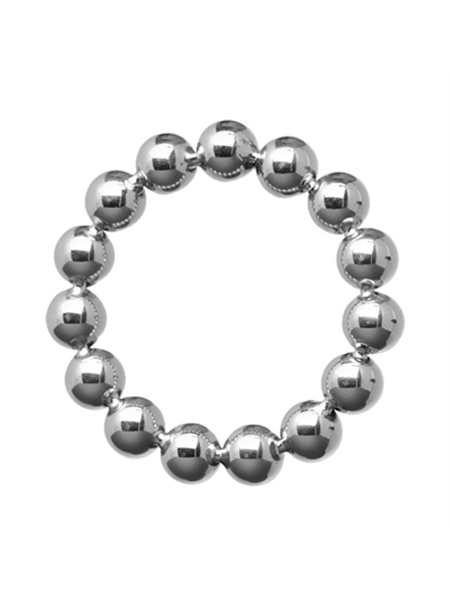 Anneau pour pénis perlé en acier inoxydable 1.75" - Master Series