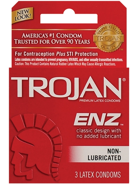 Trojan Enz non lubrié - Boîte de 3