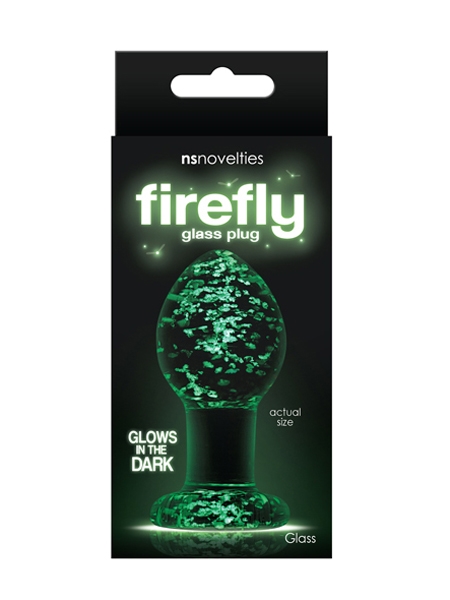 Plug Anal - Medium - Firefly Glass