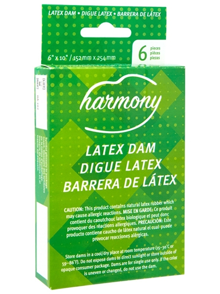 Condom Oral / Digue Dentaire en Latex - Harmony